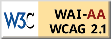 Level AA conformance,
            W3C WAI Web Content Accessibility Guidelines 2.1